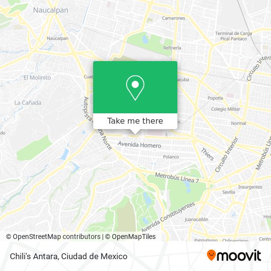 Chili's Antara map