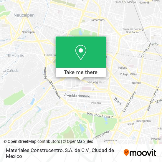 Materiales Construcentro, S.A. de C.V. map