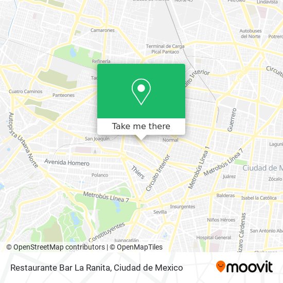 Restaurante Bar La Ranita map