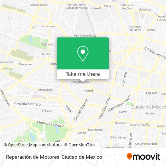 Mapa de Reparación de Motores