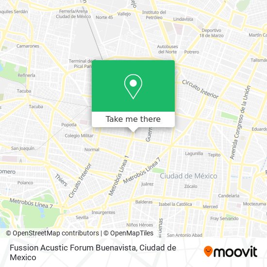 Fussion Acustic Forum Buenavista map