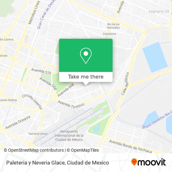 Paleteria y Neveria Glace map