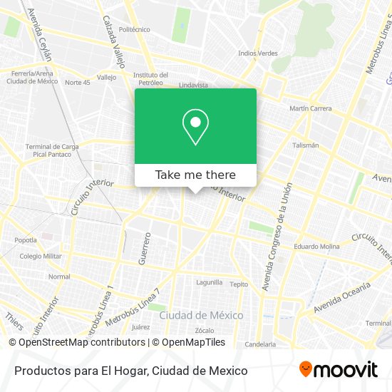 Mapa de Productos para El Hogar