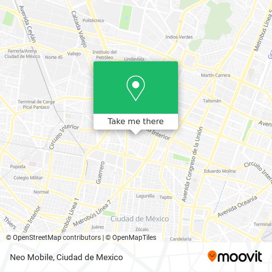 Mapa de Neo Mobile