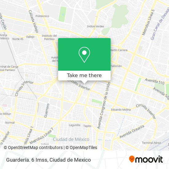 Guardería. 6 Imss map