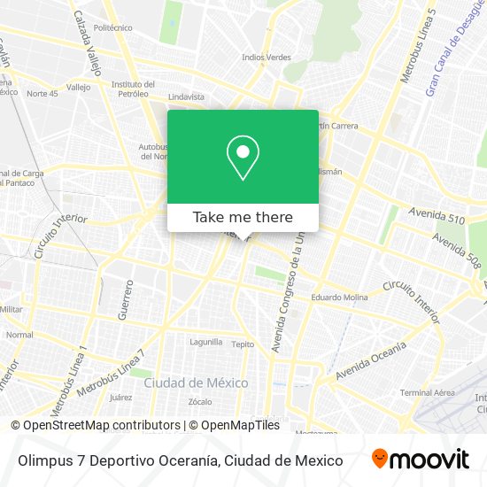 Olimpus 7 Deportivo Oceranía map