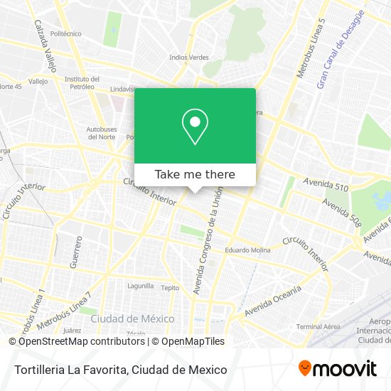 Tortilleria La Favorita map