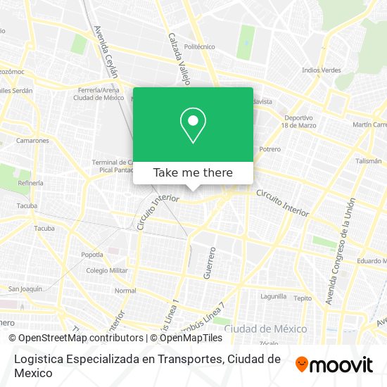 Mapa de Logistica Especializada en Transportes