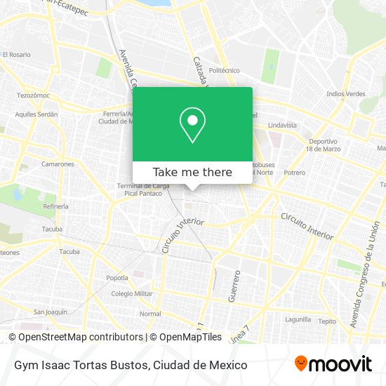 Gym Isaac Tortas Bustos map