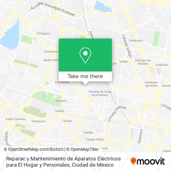 Reparac y Mantenimiento de Aparatos Electricos para El Hogar y Personales map