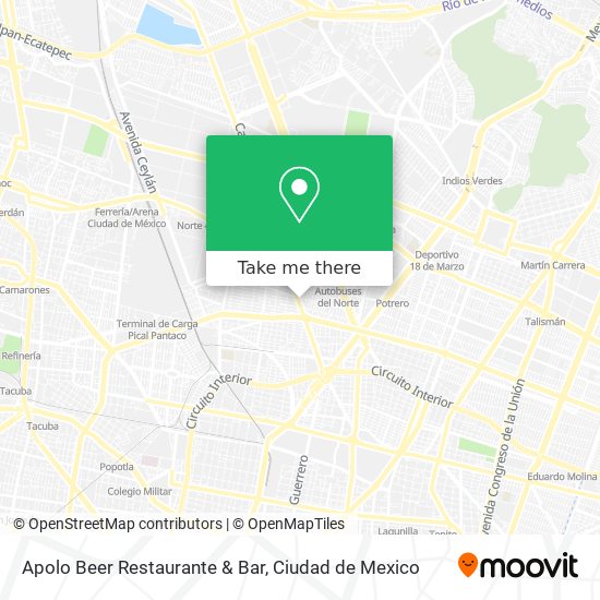 Apolo Beer Restaurante & Bar map