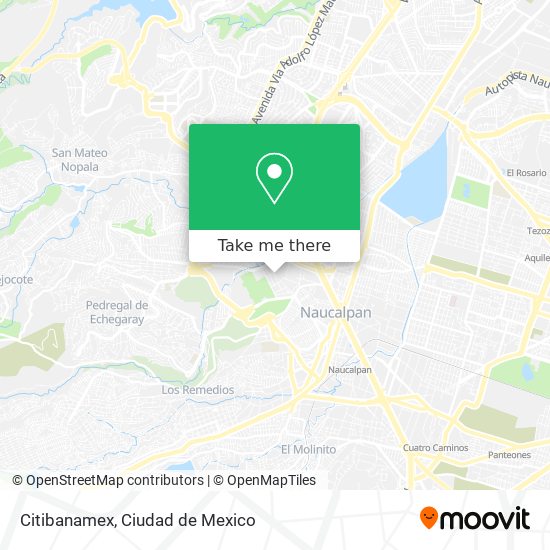 Citibanamex map