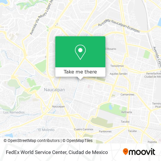 FedEx World Service Center map