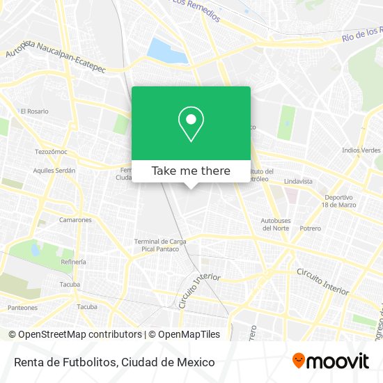 Renta de Futbolitos map