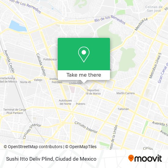 Sushi Itto Deliv Plind map