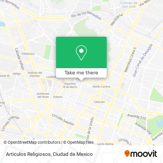 Articulos Religiosos map
