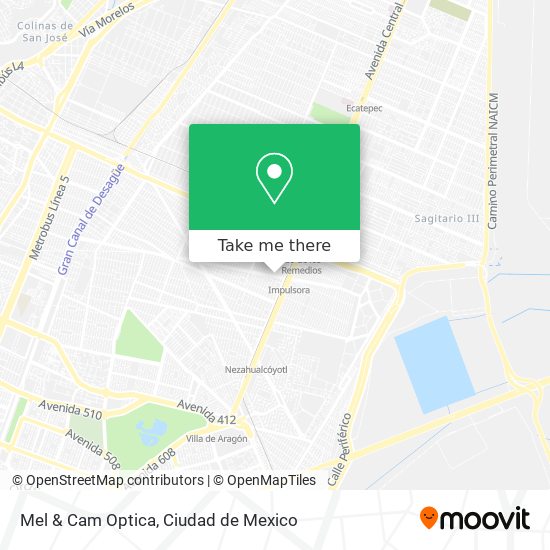 Mel & Cam Optica map