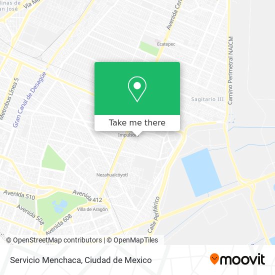 Servicio Menchaca map