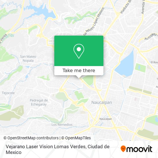 Mapa de Vejarano Laser Vision Lomas Verdes