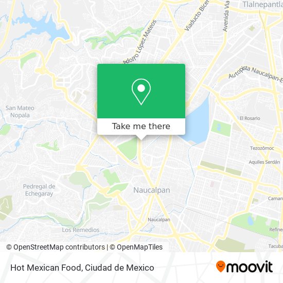 Hot Mexican Food map