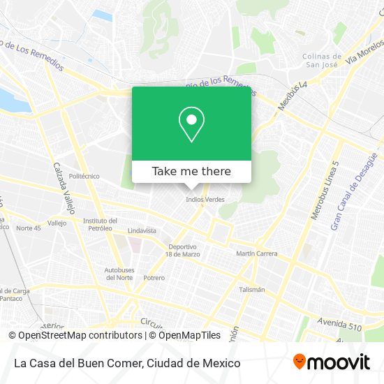 La Casa del Buen Comer map