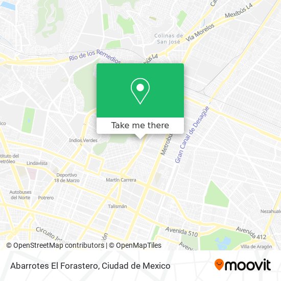 Abarrotes El Forastero map