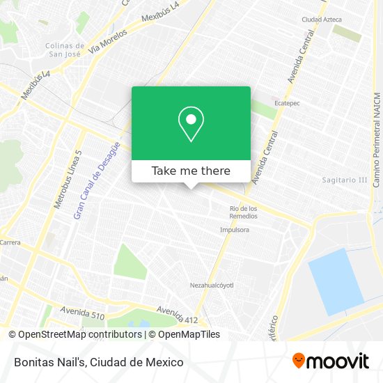 Mapa de Bonitas Nail's