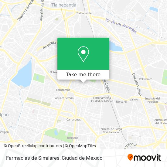 Farmacias de Similares map