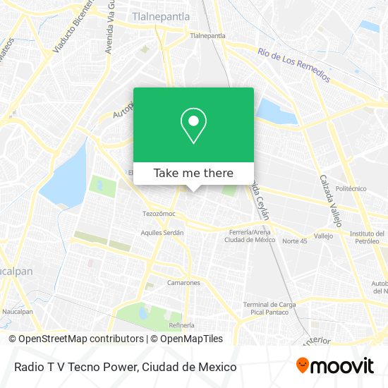 Radio T V Tecno Power map