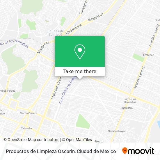 Productos de Limpieza Oscarin map