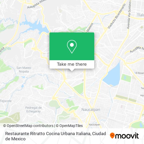 Mapa de Restaurante Ritratto Cocina Urbana Italiana