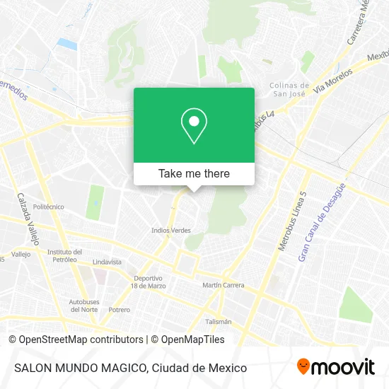 SALON MUNDO MAGICO map