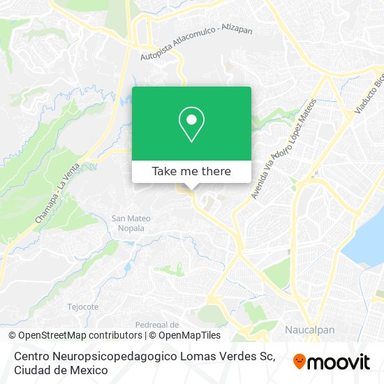 Mapa de Centro Neuropsicopedagogico Lomas Verdes Sc