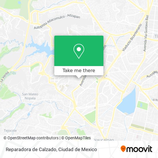 Mapa de Reparadora de Calzado