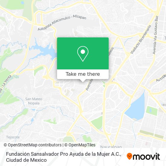 Fundación Sansalvador Pro Ayuda de la Mujer A.C. map