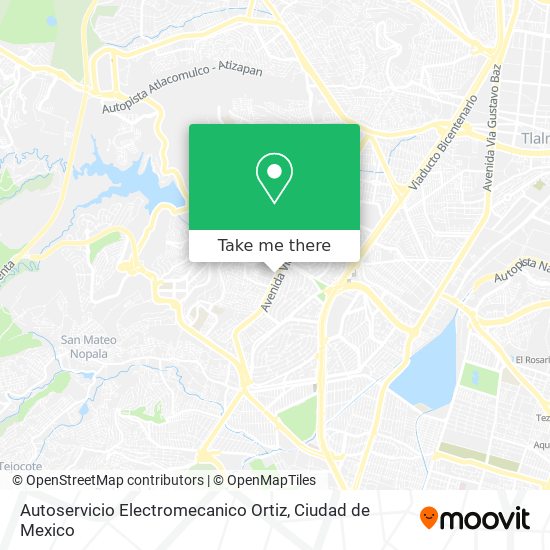 Mapa de Autoservicio Electromecanico Ortiz