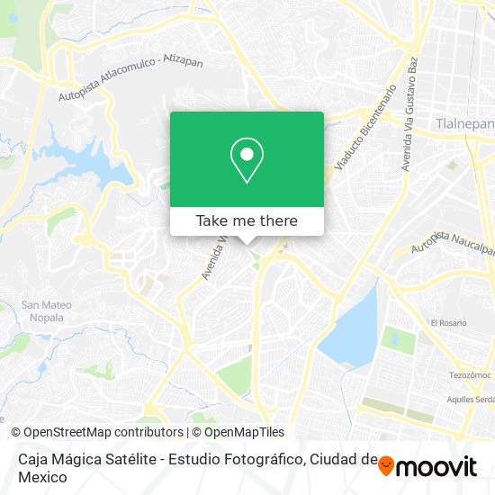 Mapa de Caja Mágica Satélite - Estudio Fotográfico