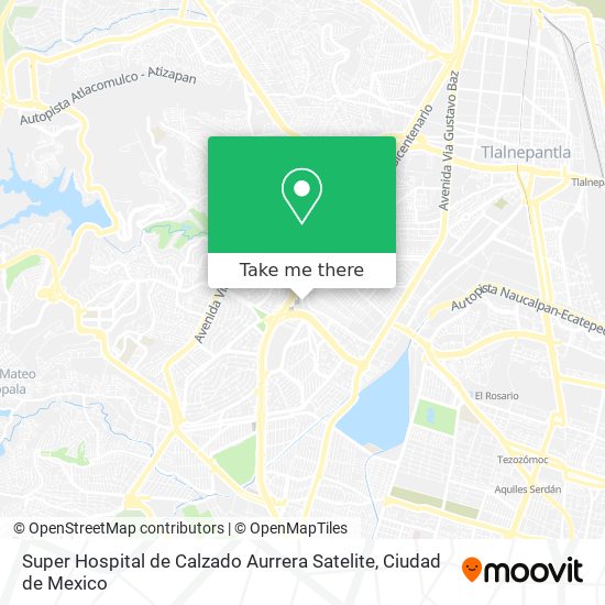 Super Hospital de Calzado Aurrera Satelite map