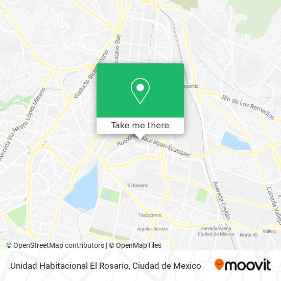 Unidad Habitacional El Rosario map