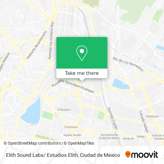 Elith Sound Labs/ Estudios Elith map