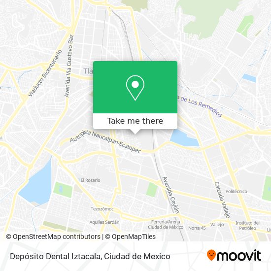 Mapa de Depósito Dental Iztacala