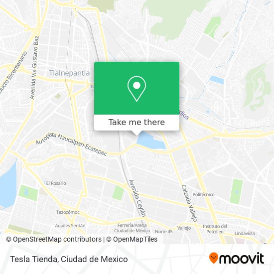 Tesla Tienda map