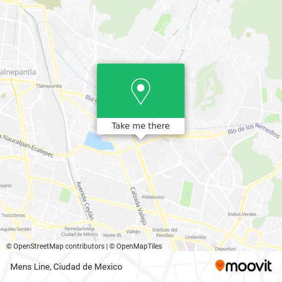 Mapa de Mens Line