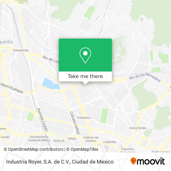 Mapa de Industria Royer, S.A. de C.V.