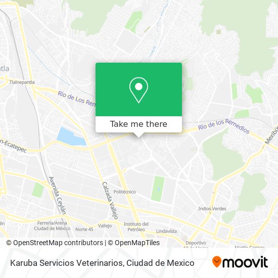 Karuba Servicios Veterinarios map