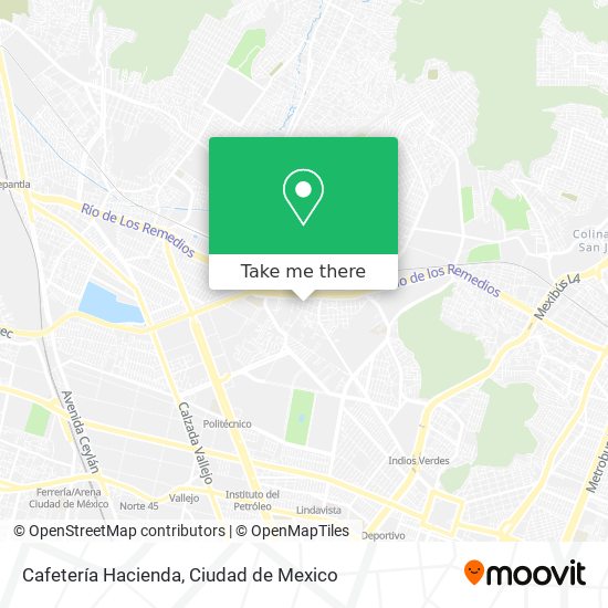 Cafetería Hacienda map