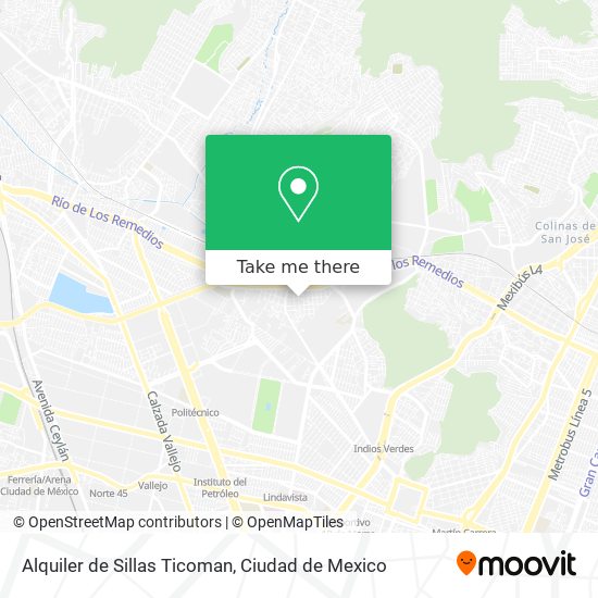 Alquiler de Sillas Ticoman map