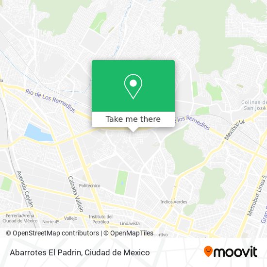 Abarrotes El Padrin map