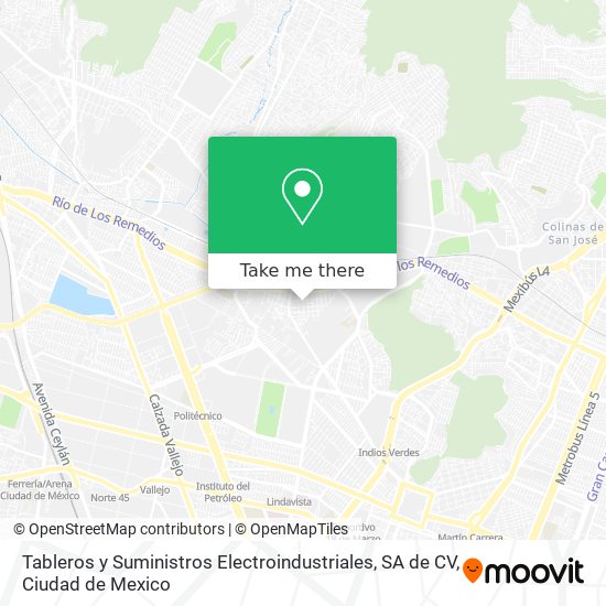 Mapa de Tableros y Suministros Electroindustriales, SA de CV