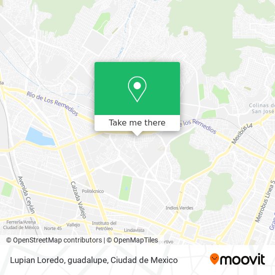 Lupian Loredo, guadalupe map